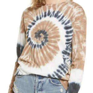 Be Proud by BP. Gender Inclusive Tie Dye Tee Black/Brown - XSmall